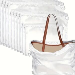5 Satin Dust Bags For Purses, Shoes etc